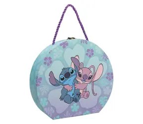 LOWLANDS Kreatívny kufrík 2v1 Stitch / Náramky a zdobenie kamienkami / od 4 rokov