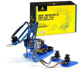 KEYESTUDIO Robotická paža 4DOF PS2 Learning Kit / Stavebnice / Arduino / 4 servá / PS2 ovládanie