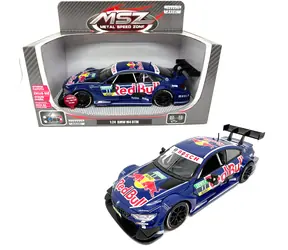 SPARKYS Kovový model auta BMW M4 DTM Red Bull / Mierka 1:24 / Kov / Svetlo a zvuk