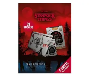 PYRAMÍD Samolepky Stranger Things 4 / Technické samolepky / Odporúčaný vek 3+