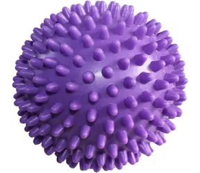 Merco Masážna loptička ježko Soft fialová / Masážna pomôcka / s bodlinkami / priemer 9 cm