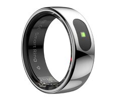 Powerton SMART RING PRO veľ. 7 strieborná / Chytrý prsteň / Bluetooth 5.2 / 15 mAh / IP68
