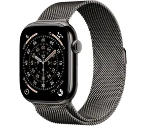 Apple Watch Series 11 GPS+Cellular 42mm Bridlicovo šedé titánové telo - Bridlicovo šedý milánsky ťah / 130-180 mm