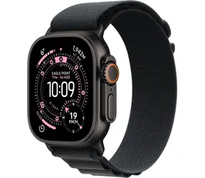 Apple Watch Ultra 3 (2025) GPS+Cellular 49mm Čierne titánové telo - Čierny alpský ťah (S) / 130-160mm 