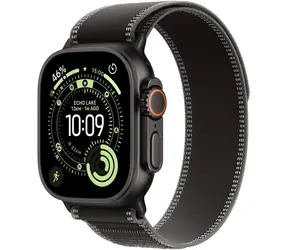 Apple Watch Ultra 3 (2025) GPS+Cellular 49mm Čierne titánové telo - Čierny trailový ťah (S/M) / 130-180 mm