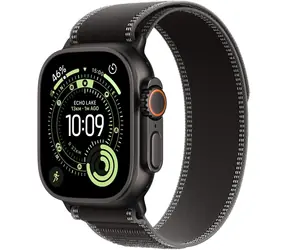 Apple Watch Ultra 3 (2025) GPS+Cellular 49mm Čierne titánové telo - Čierny trailový ťah (M/L) / 145-220 mm