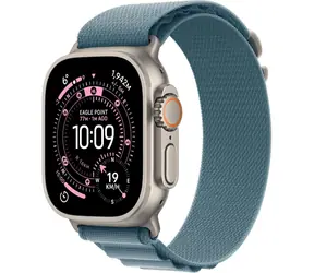 Apple Watch Ultra 3 (2025) GPS+Cellular 49mm Titanové telo - Svetlo modrý alpský ťah (L) / 165-210mm 