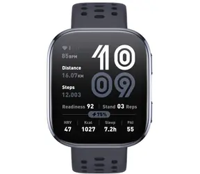 Amazfit Bip 6 čierna / múdre hodinky / 1.97" AMOLED / 5 ATM / BT 5.2 / GPS