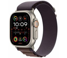 Bazár - Apple Watch Ultra 2 (2023) GPS+Cellular 49mm Titanové telo - Indigový remienok Alpský ťah (S) / 130-160mm / bazár