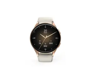HAMA 8900 béžová-zlatá / SMART hodinky / Amoled displey 1,32 "/ vodeodolné / GPS / Bluetooth / IP68