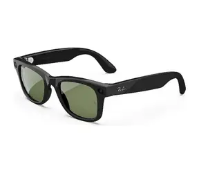Meta Ray-Ban Gen1 Wayfarer Shiny Black G15 Green