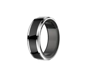 Rozbalené - CUBE1 SMART Ring veľ. 10 (20.8mm) čierna / Chytrý prsteň / Bluetooth 5.1 / 5ATM / rozbalené