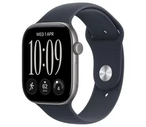 Apple Watch Series 12 GPS 42mm Vesmírne šedé hliníkové telo - Námornícky modrý športový remienok S/M / 130-180 mm