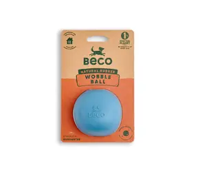 BeCoThings Beco Wobble Ball modrá 7.6cm / Hračka pre psov 