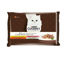 PURINA GOURMET A´la Carte mix / 4x85g / 340 g / kapsičky pre mačky / s hovädzím, kuraťom, pstruhom, treskou