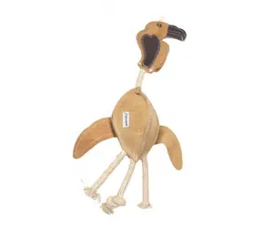 animALL Hračka Sup veľký kože s povrazmi natural 49 cm