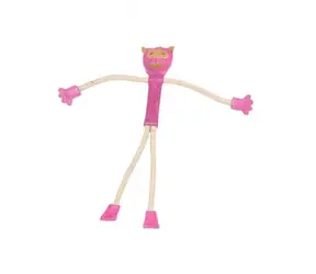 animALL Hračka Opica koža s povrazmi farebná 48 cm