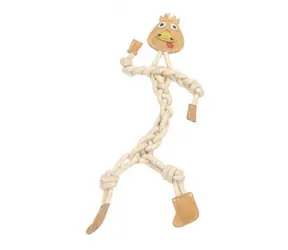 animALL Hračka Mr.Roper Morka koža+lano 47 cm/9 mm