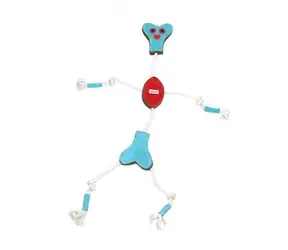 animALL Hračka Mr. BONE veľká koža podložená plsťou 60x35 cm