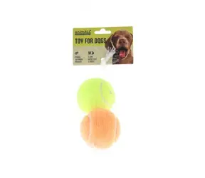 animALL Hračka Dog Loptička tenisová vanilka a banán 6,5 cm 2 ks