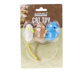 animALL Hračka Cat Myška s catnipom 3 ks