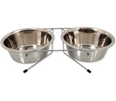 Dog Fantasy Stojanček nerez súprava 21cm / 2x 1.57l