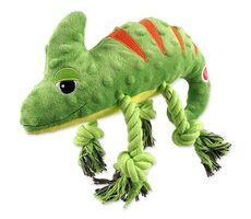 Dog Fantasy Hračka - Jungle chameleón pískacia zelená 28 cm