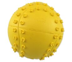 Dog Fantasy Hračka - loptička tenis s bodlinami pískací mix farieb 6 cm