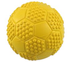 Dog Fantasy Hračka - loptička futbal s bodlinami pískací mix farieb 7 cm