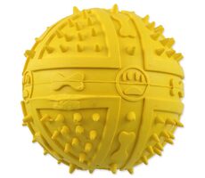 Dog Fantasy Hračka - loptička s bodlinami pískací mix farieb 9 cm