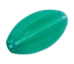 Dog Fantasy Loptička DENTAL MINT rugby zelená 9 cm