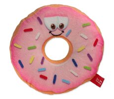 Dog Fantasy Hračka - donut s tvárou ružová 12 cm