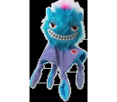 Dog Fantasy Hračka - Monsters strašidlo pískacie chlpaté s dečkou modrá 28cm