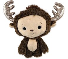 Dog Fantasy Hračka - Monsters kura pískacie s povrazmi a uzlami fialová 15cm