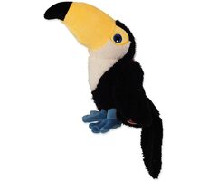Dog Fantasy Hračka - Recycled Toy tukan pískací so šuštiacim chvostom 23cm