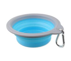 Dog Fantasy Miska cestovná skladacia modrá 15x5cm