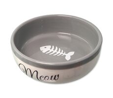 Magic Cat Miska Meow keramická bielo-šedá 13.4x4cm 170ml