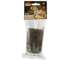 Nature Land Pochúťka Nibble valec zo sena plnený ovocím 125g
