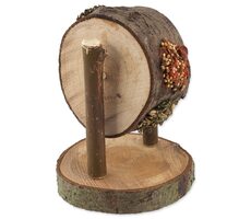 Nature Land Pochúťka Nibble koleso drevené plnené mrkvou, petržlenom a prosom 200g