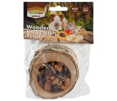 Nature Land Nibble Pochúťka miska plnená ovocím drevená 120g