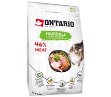 Ontario Cat Hairball 400kg / Granule pre dospelé mačky