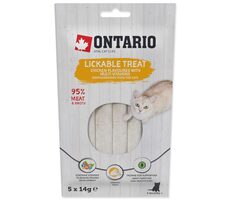 Ontario Pochúťka lízacie kura + multivitamín 5x14g