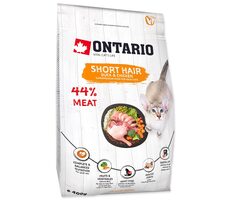 Ontario Cat Shorthair 400g / Granule pre dospelé krátkosrsté mačky