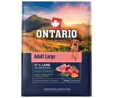 Ontario Adult Large Lamb & Brown Rice 2.25kg / Granule pre dospelých psov 