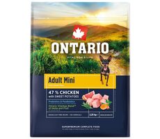 Ontario Adult Mini Chicken & Sweet Potatoes 2.25kg / Granule pre dospelých psov 