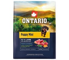 Ontario Puppy Mini Lamb & Brown Rice 2.25kg / Granule pre šteňatá