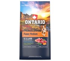 Ontario Puppy Medium Lamb & Brown Rice 6.5kg