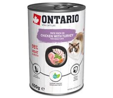 Ontario Konzerva kura a morka paté 400g