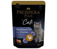 Prospera PLUS Cat Sterilised 1+ Vrecko kura a mrkva 85g