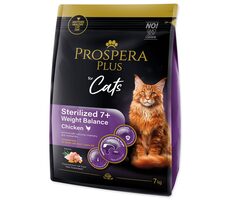 Prospera PLUS Sterilized 7+ Chicken Weight Balance 7kg / Granule pre dospelé mačky